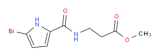 methyl 3-(5-bromo-1H-pyrrole-2-carboxamido)propanoate