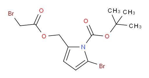 tert-butyl 2-bromo-5-((2-bromoacetoxy)methyl)-1H-pyrrole-1-carboxylate