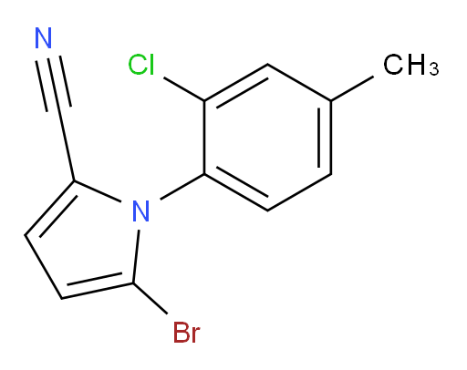 5-bromo-1-(2-chloro-4-methylphenyl)-1H-pyrrole-2-carbonitrile
