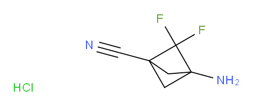 3-Amino-2,2-difluoro-bicyclo[1.1.1]pentane-1-carbonitrile HCl