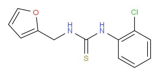 N-(2-Chlorophenyl)-N′-(2-furanylmethyl)thiourea (ACI)