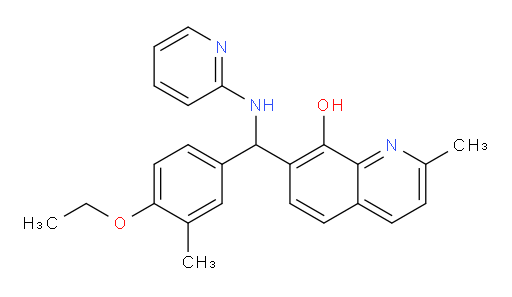 7-[(4-Ethoxy-3-methylphenyl)(2-pyridinylamino)methyl]-2-methyl-8-quinolinol (ACI)
