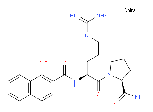 N2-[(1-Hydroxy-2-naphthalenyl)carbonyl]-L-arginyl-L-prolinamide (ACI)