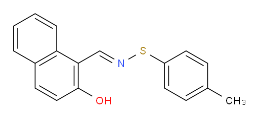 2-Hydroxy-1-naphthalenecarboxaldehyde S-(4-methylphenyl)thiooxime (ACI)