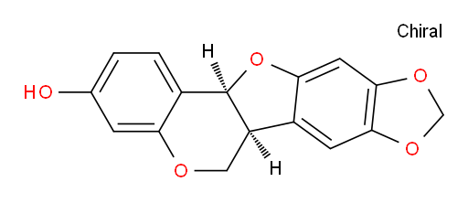 rel-(6aR,12aR)-6a,12a-Dihydro-6H-[1,3]dioxolo[5,6]benzofuro[3,2-c][1]benzopyran-3-ol (ACI)
