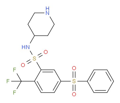 5-(Phenylsulfonyl)-N-4-piperidinyl-2-(trifluoromethyl)benzenesulfonamide (ACI)