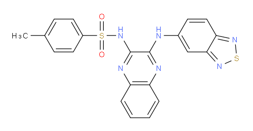 N-[3-(2,1,3-Benzothiadiazol-5-ylamino)-2-quinoxalinyl]-4-methylbenzenesulfonamide (ACI)