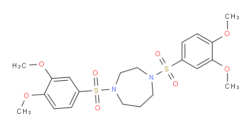 1,4-Bis[(3,4-dimethoxyphenyl)sulfonyl]hexahydro-1H-1,4-diazepine (ACI)