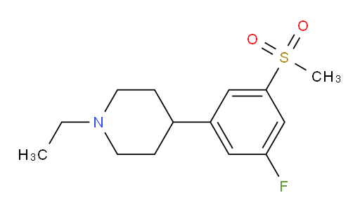 1-Ethyl-4-[3-fluoro-5-(methylsulfonyl)phenyl]piperidine (ACI)