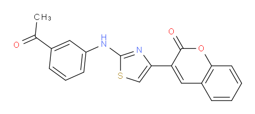 3-[2-[(3-Acetylphenyl)amino]-4-thiazolyl]-2H-1-benzopyran-2-one (ACI)