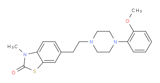 6-[2-[4-(2-Methoxyphenyl)-1-piperazinyl]ethyl]-3-methyl-2(3H)-benzothiazolone (ACI)