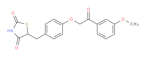 5-[[4-[2-(3-Methoxyphenyl)-2-oxoethoxy]phenyl]methyl]-2,4-thiazolidinedione (ACI)
