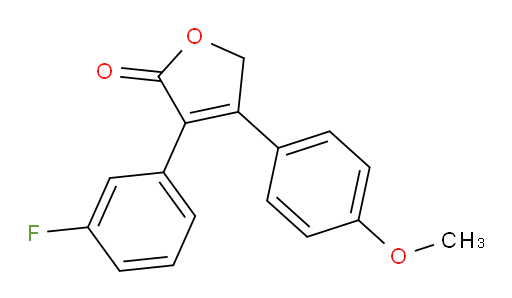 3-(3-Fluorophenyl)-4-(4-methoxyphenyl)-2(5H)-furanone (ACI)