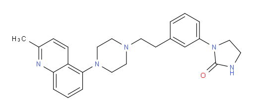 1-[3-[2-[4-(2-Methyl-5-quinolinyl)-1-piperazinyl]ethyl]phenyl]-2-imidazolidinone (ACI)