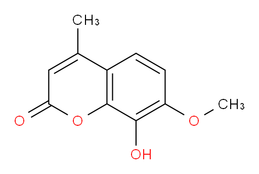 8-Hydroxy-7-methoxy-4-methyl-2H-1-benzopyran-2-one (ACI)