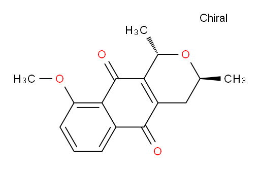 (1S,3S)-3,4-Dihydro-9-methoxy-1,3-dimethyl-1H-naphtho[2,3-c]pyran-5,10-dione (ACI)