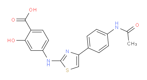 4-[[4-[4-(Acetylamino)phenyl]-2-thiazolyl]amino]-2-hydroxybenzoic acid (ACI)