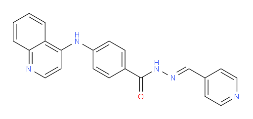 4-(4-Quinolinylamino)benzoic acid 2-(4-pyridinylmethylene)hydrazide (ACI)