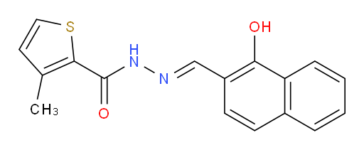 2-Thiophenecarboxylic acid, 3-methyl-, 2-[(1-hydroxy-2-naphthalenyl)methylene]hydrazide (ACI)
