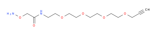 2-(Aminooxy)-N-3,6,9,12-tetraoxapentadec-14-yn-1-ylacetamide (ACI)