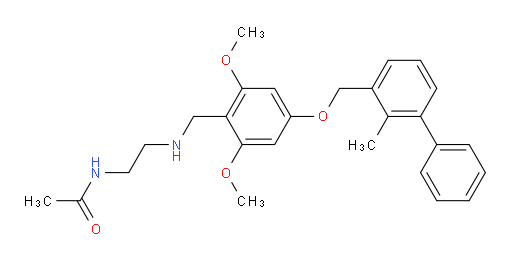 N-[2-[[[2,6-Dimethoxy-4-[(2-methyl[1,1′-biphenyl]-3-yl)methoxy]phenyl]methyl]amino]ethyl]acetamide (ACI)