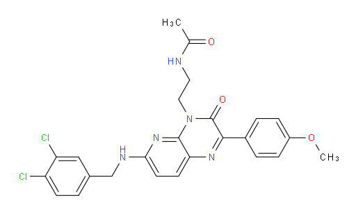 N-[2-[6-[[(3,4-Dichlorophenyl)methyl]amino]-2-(4-methoxyphenyl)-3-oxopyrido[2,3-b]pyrazin-4(3H)-yl]ethyl]acetamide (ACI)