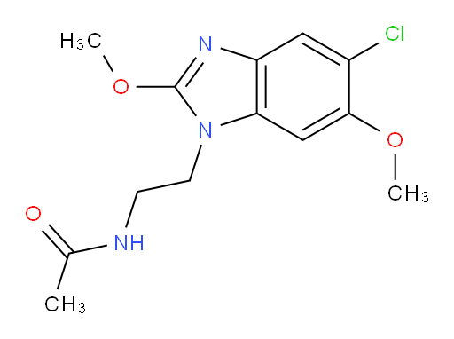 N-[2-(5-Chloro-2,6-dimethoxy-1H-benzimidazol-1-yl)ethyl]acetamide (ACI)