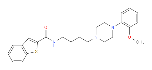 N-[4-[4-(2-Methoxyphenyl)-1-piperazinyl]butyl]benzo[b]thiophene-2-carboxamide (ACI)
