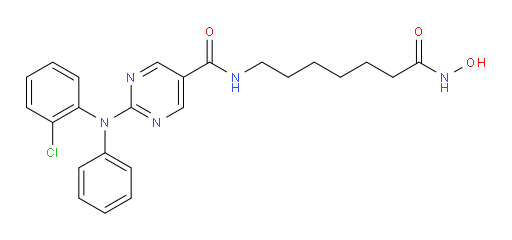 2-[(2-Chlorophenyl)phenylamino]-N-[7-(hydroxyamino)-7-oxoheptyl]-5-pyrimidinecarboxamide (ACI)