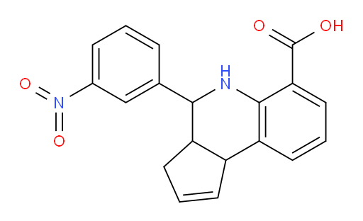3a,4,5,9b-Tetrahydro-4-(3-nitrophenyl)-3H-cyclopenta[c]quinoline-6-carboxylic acid (ACI)
