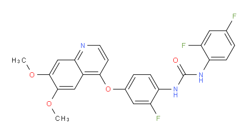 N-(2,4-Difluorophenyl)-N′-[4-[(6,7-dimethoxy-4-quinolinyl)oxy]-2-fluorophenyl]urea (ACI)