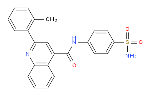 N-[4-(Aminosulfonyl)phenyl]-2-(2-methylphenyl)-4-quinolinecarboxamide (ACI)