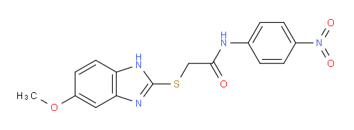 2-[(6-Methoxy-1H-benzimidazol-2-yl)thio]-N-(4-nitrophenyl)acetamide (ACI)