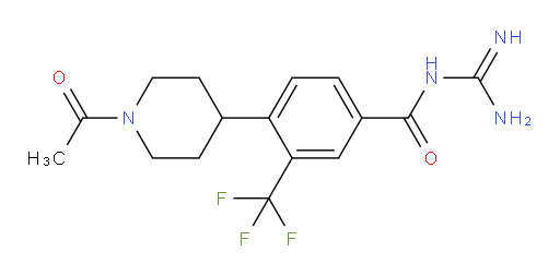 4-(1-Acetyl-4-piperidinyl)-N-(aminoiminomethyl)-3-(trifluoromethyl)benzamide (ACI)