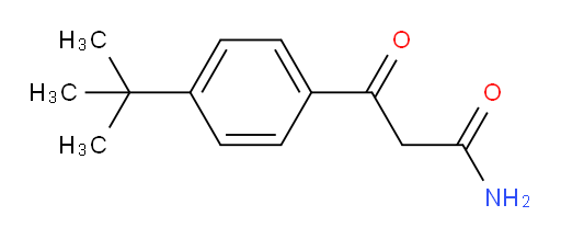 4-(1,1-Dimethylethyl)-β-oxobenzenepropanamide (ACI)