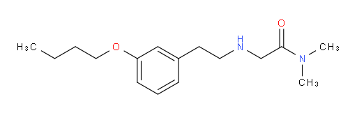 2-[[2-(3-Butoxyphenyl)ethyl]amino]-N,N-dimethylacetamide (ACI)