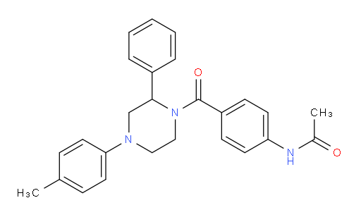 N-[4-[[4-(4-Methylphenyl)-2-phenyl-1-piperazinyl]carbonyl]phenyl]acetamide (ACI)