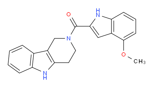 (4-Methoxy-1H-indol-2-yl)(1,3,4,5-tetrahydro-2H-pyrido[4,3-b]indol-2-yl)methanone (ACI)