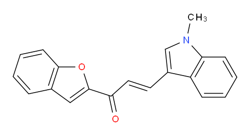 1-(2-Benzofuranyl)-3-(1-methyl-1H-indol-3-yl)-2-propen-1-one (ACI)