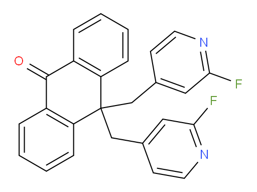 10,10-Bis[(2-fluoro-4-pyridinyl)methyl]-9(10H)-anthracenone (ACI)
