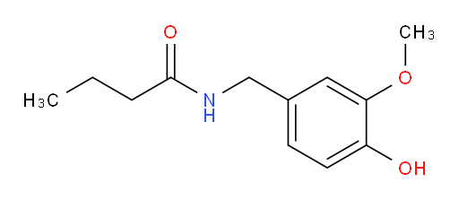 N-[(4-Hydroxy-3-methoxyphenyl)methyl]butanamide (ACI)