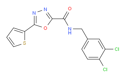 N-[(3,4-Dichlorophenyl)methyl]-5-(2-thienyl)-1,3,4-oxadiazole-2-carboxamide (ACI)