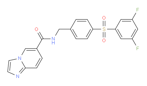 N-[[4-[(3,5-Difluorophenyl)sulfonyl]phenyl]methyl]imidazo[1,2-a]pyridine-6-carboxamide (ACI)