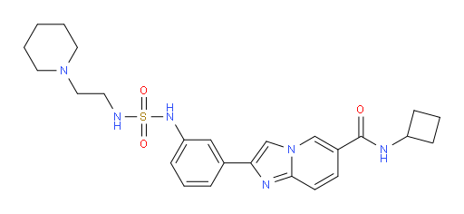 N-Cyclobutyl-2-[3-[[[[2-(1-piperidinyl)ethyl]amino]sulfonyl]amino]phenyl]imidazo[1,2-a]pyridine-6-carboxamide (ACI)