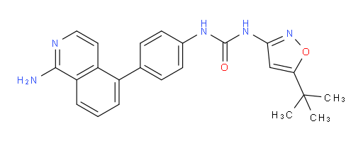 N-[4-(1-Amino-5-isoquinolinyl)phenyl]-N′-[5-(1,1-dimethylethyl)-3-isoxazolyl]urea (ACI)