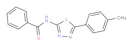 N-[5-(4-Methylphenyl)-1,3,4-thiadiazol-2-yl]benzamide (ACI)