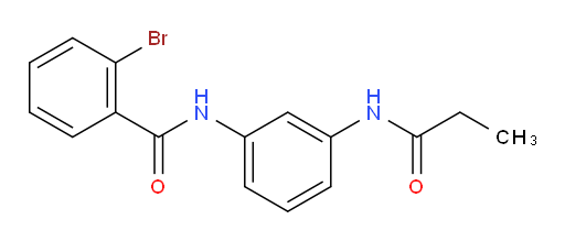 2-Bromo-N-[3-[(1-oxopropyl)amino]phenyl]benzamide (ACI)