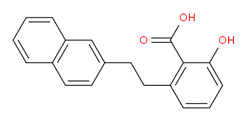 2-Hydroxy-6-[2-(2-naphthalenyl)ethyl]benzoic acid (ACI)