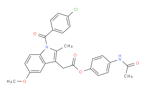 4-(Acetylamino)phenyl 1-(4-chlorobenzoyl)-5-methoxy-2-methyl-1H-indole-3-acetate (ACI)
