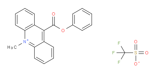 Acridinium, 10-methyl-9-(phenoxycarbonyl)-, 1,1,1-trifluoromethanesulfonate (1:1) (ACI)